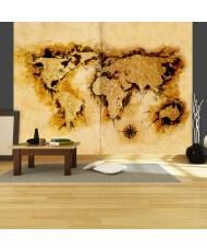 Fototapetai - Aukso ieškotojų pasaulio žemėlapis