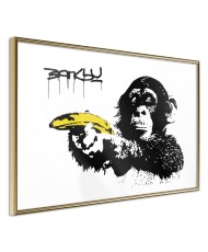 Plakatas  Banksy Banana Gun II