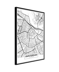 Plakatas - City map: Amsterdam