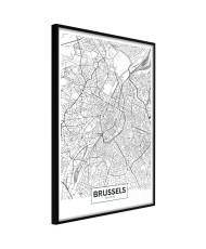 Plakatas - City map: Brussels