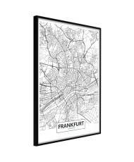Plakatas - City map: Frankfurt