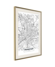 Plakatas  City map Frankfurt