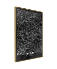 Plakatas  City Map Berlin (Dark)