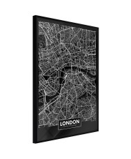 Plakatas - City Map: London (Dark)