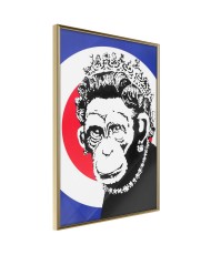 Plakatas  Banksy Monkey Queen