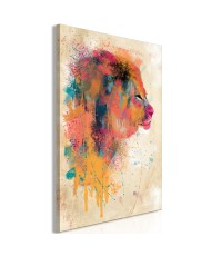 Paveikslas - Watercolor Lion (1 Part) Vertical