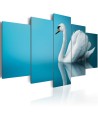 Paveikslas  A swan in blue