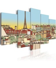 Paveikslas - Idiliškas Paryžiaus paveikslas