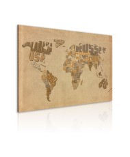Paveikslas - Senasis pasaulio žemėlapis
