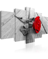 Paveikslas - Rose on wood