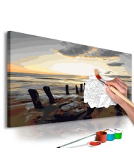 Pasidaryk pats - paveikslas ant drobės - Paplūdimys (Saulėtekis)