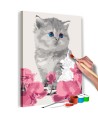 Pasidaryk pats  paveikslas ant drobės  Kitty Cat