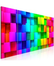 Paveikslas - Colourful Cubes (5 Parts) Narrow