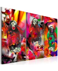 Paveikslas - Crazy Monkeys - triptych