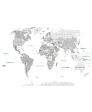 Fototapetai Baltas pasaulio žemėlapis lietuvių kalba