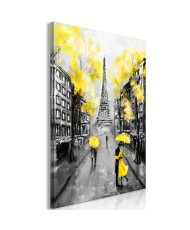 Paveikslas - Paris Rendez-Vous (1 Part) Vertical Yellow