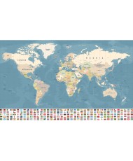 Plakatas Pasaulio žemėlapis (anglų. k.)