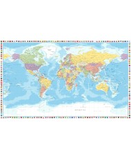 Plakatas Pasaulio žemėlapis (anglų. k.)