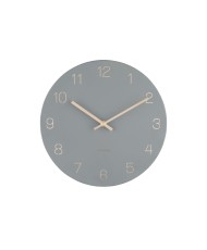 Sieninis laikrodis - Žavingi graviruoti skaičiai, pilka sp., 30 cm