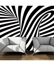 Fototapetai - Optinis menas, juodai balta