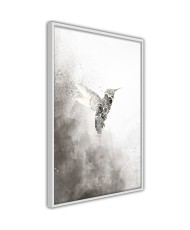 Plakatas - Hummingbird in Shades of Grey