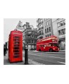 Fototapetas  Red bus and phone box in London