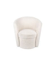 Kėdė - pūkuotasis meškiukas, šviesi kreminė sp.
