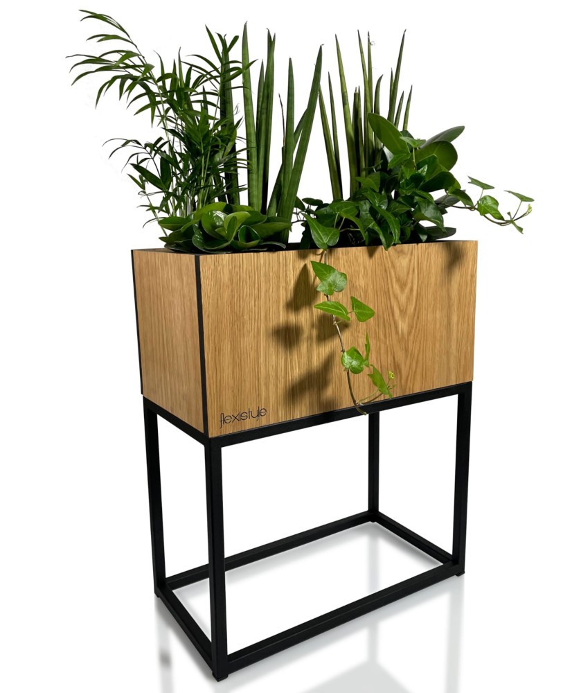 Vazonas augalams - Loft Fiorino ąžuolinis 42x22x50cm